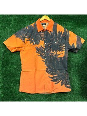Michelob Ultra Pure Gold x Maluma Palm Trees Sunset Button Up Shirt Extra Large